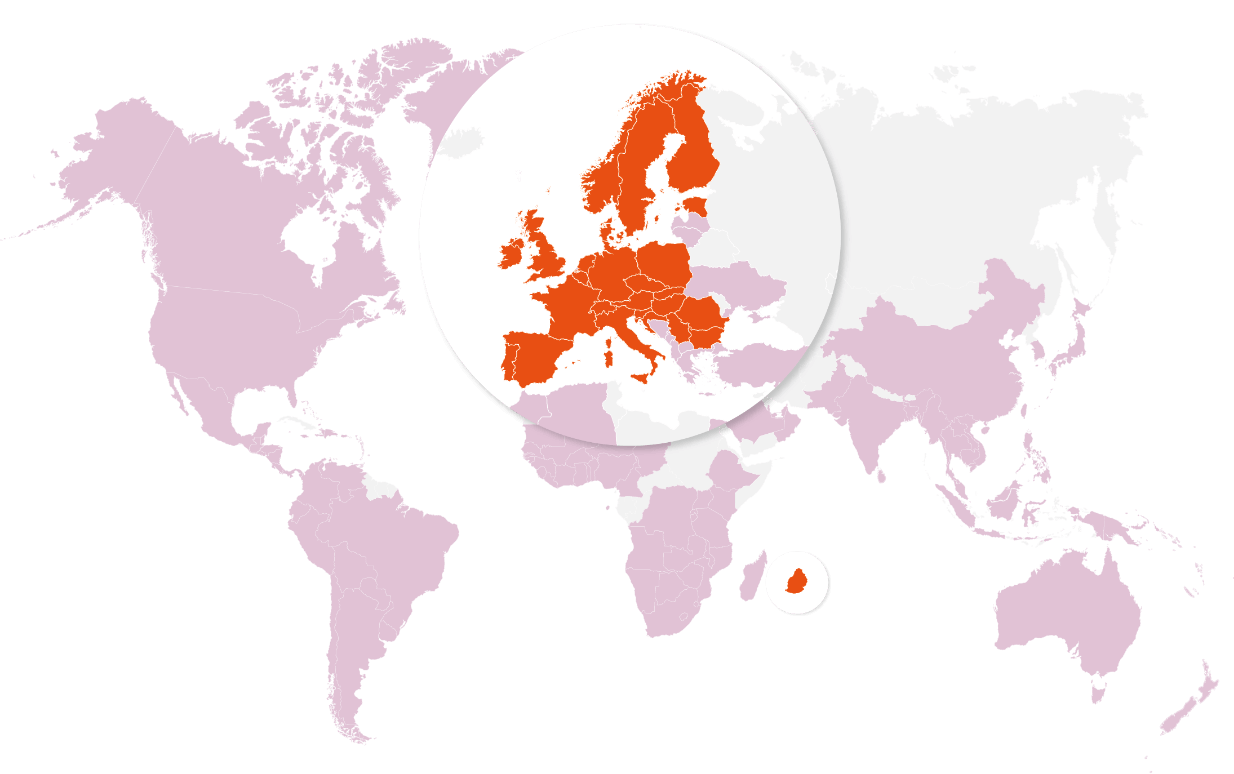 Map of the world